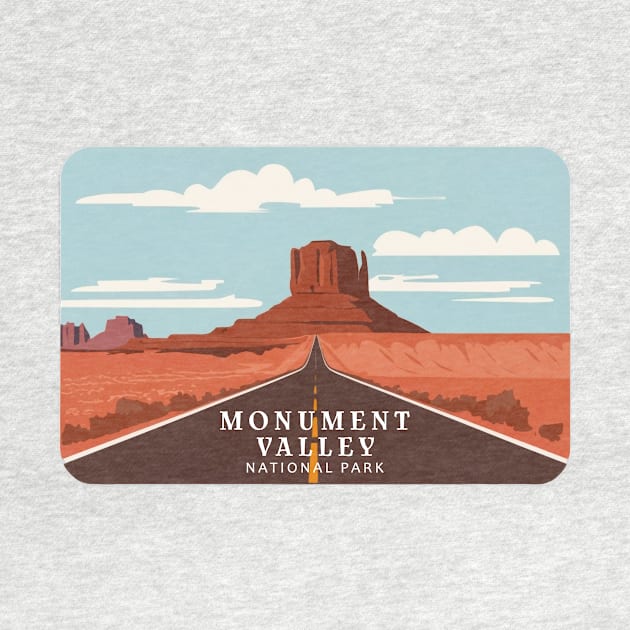 Monument Valley National Park Travel Sticker by GreenMary Design